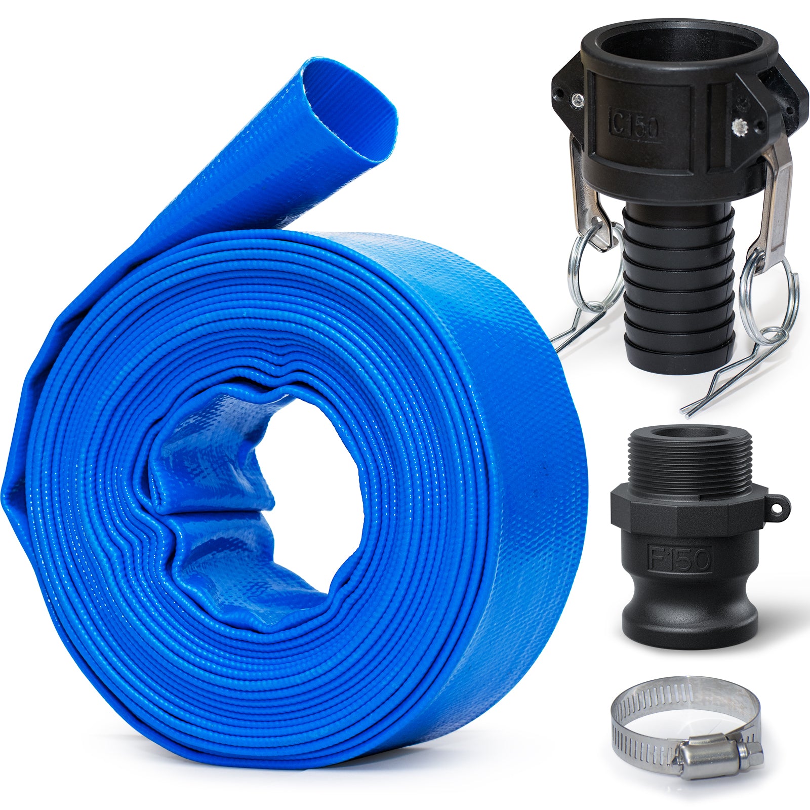 Pool Backwash Drain Hose with Camlock Fittings