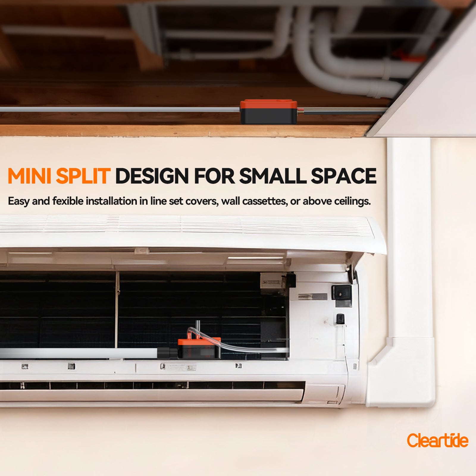 Cleartide Mini Split HVAC Condensate Pump
