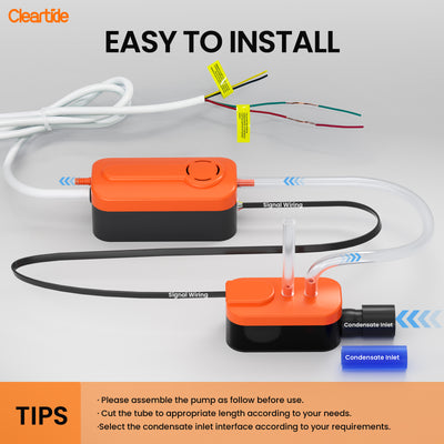 Cleartide Mini Split HVAC Condensate Pump