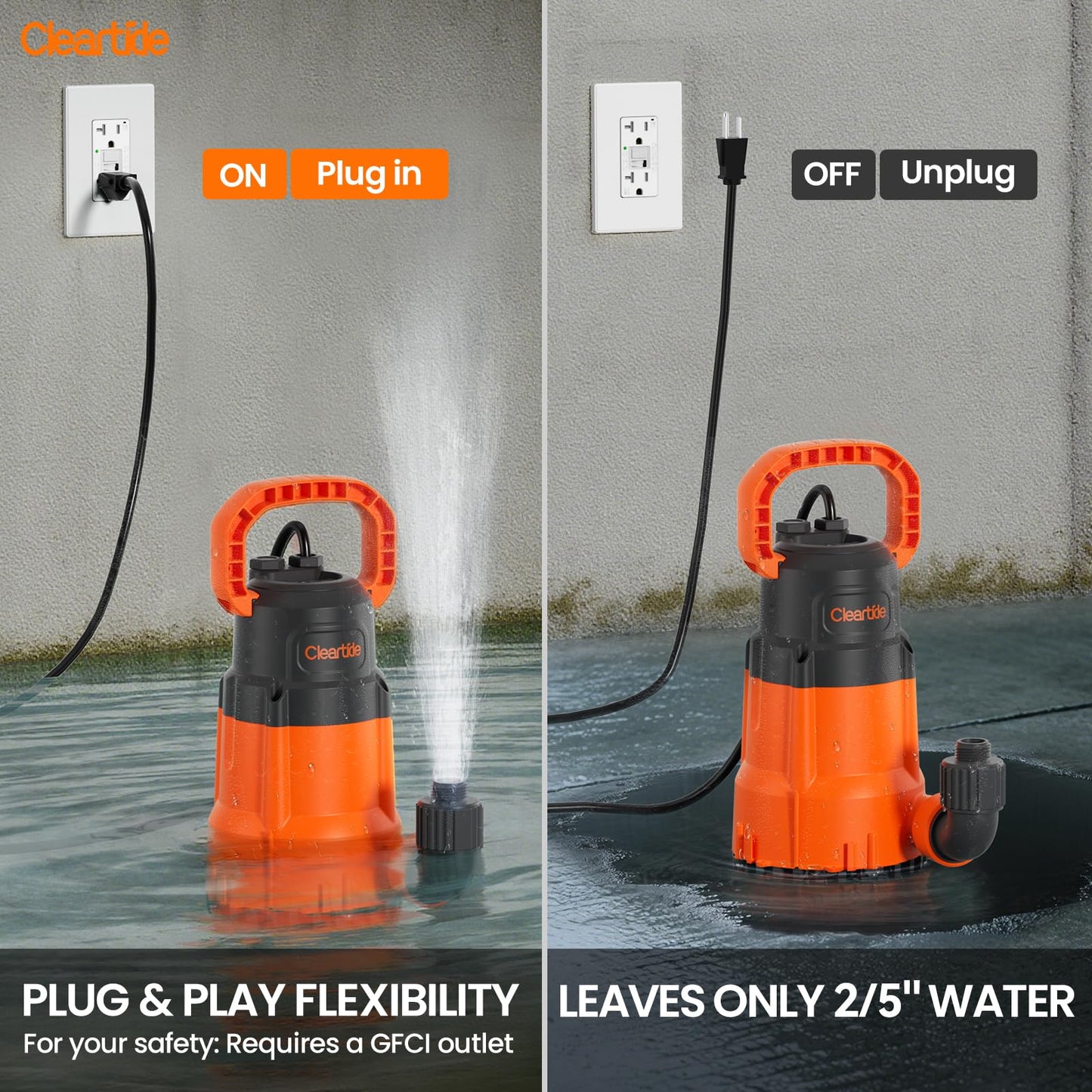 Cleartide 1/2 HP Standard Submersible Pump