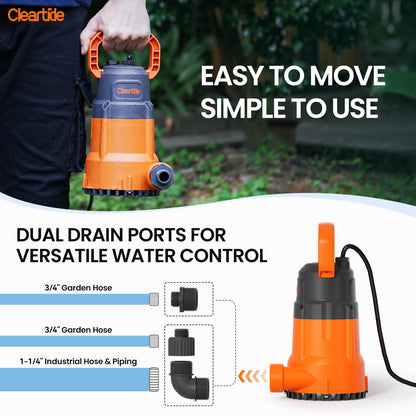 Cleartide 1/2 HP Standard Submersible Pump