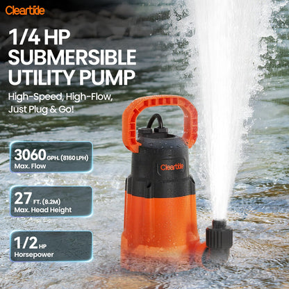 Cleartide 1/2 HP Standard Submersible Pump