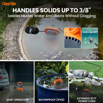 Cleartide 1/2 HP Standard Submersible Pump
