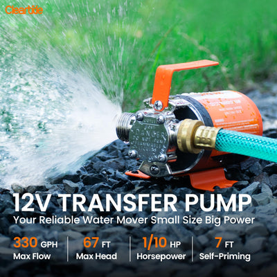 12V DC / 115V AC Mini Portable Transfer Pump