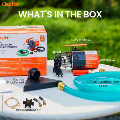 12V DC / 115V AC Mini Portable Transfer Pump