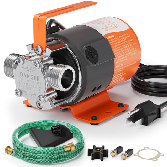 Cleartide Mini Portable Transfer Pump – 115V AC & 12V DC Models