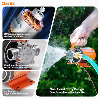 12V DC / 115V AC Mini Portable Transfer Pump