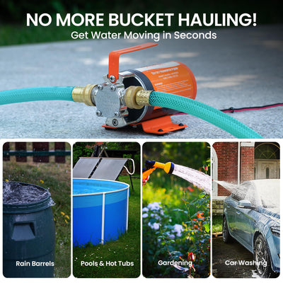 12V DC / 115V AC Mini Portable Transfer Pump