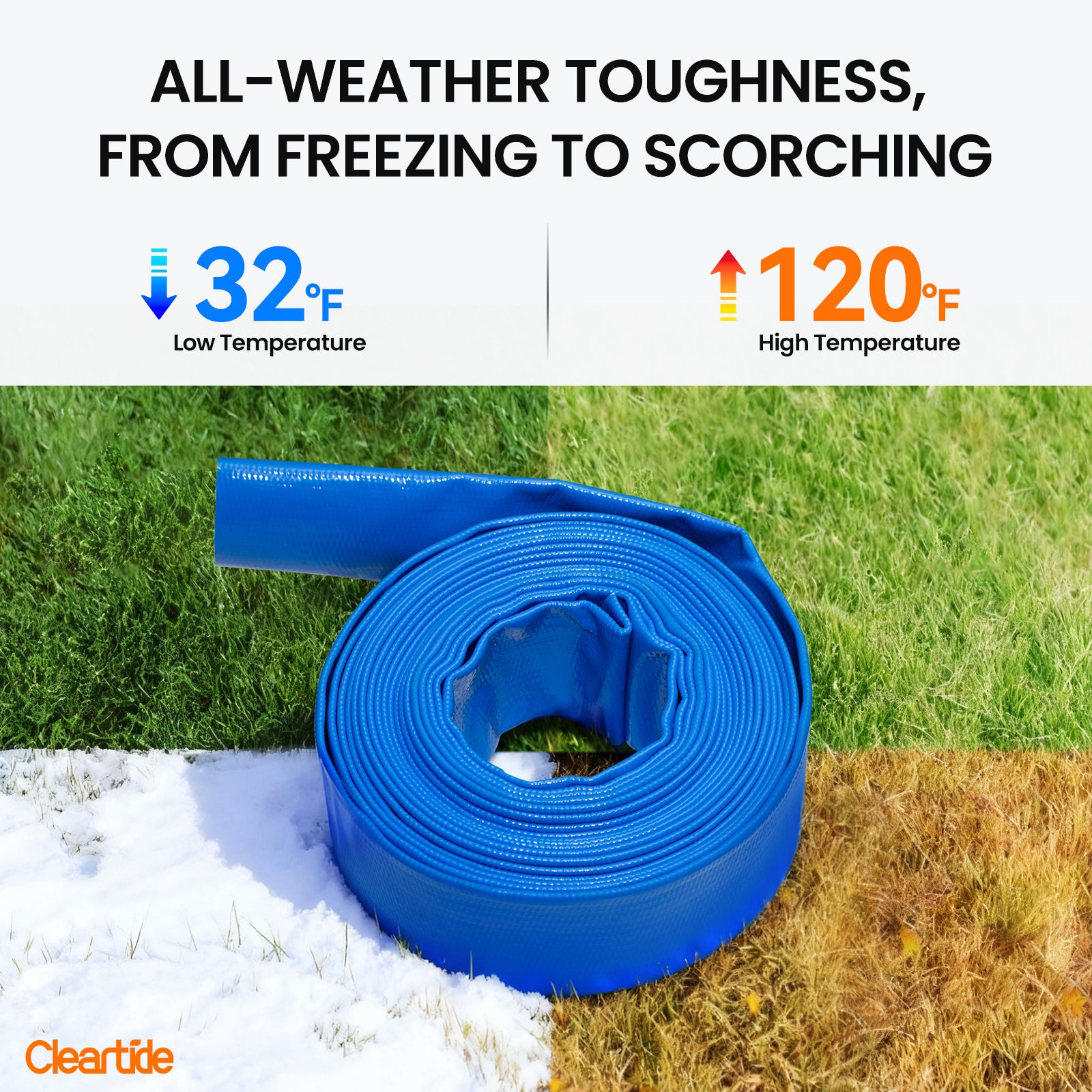 Pool Backwash Drain Hose with Camlock Fittings